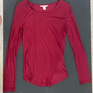 Dark red Banana Republic long sleeve shirt